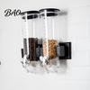 Coffee Bean Storage Jar Wall Mounted Dry Cereal Dispenser, Moisture Proof Airtight Food Space Saving Container Container, Plastic Organizer for Pantry
