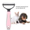 Pet Dog Cat Fur Hair Knot Cutter Rake Hair Removal Comb Brush Grooming Toolpink S