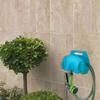 Dévidoir mural bleu - support mural pour tuyau d'arrosage (sans tuyau), rangement jardin