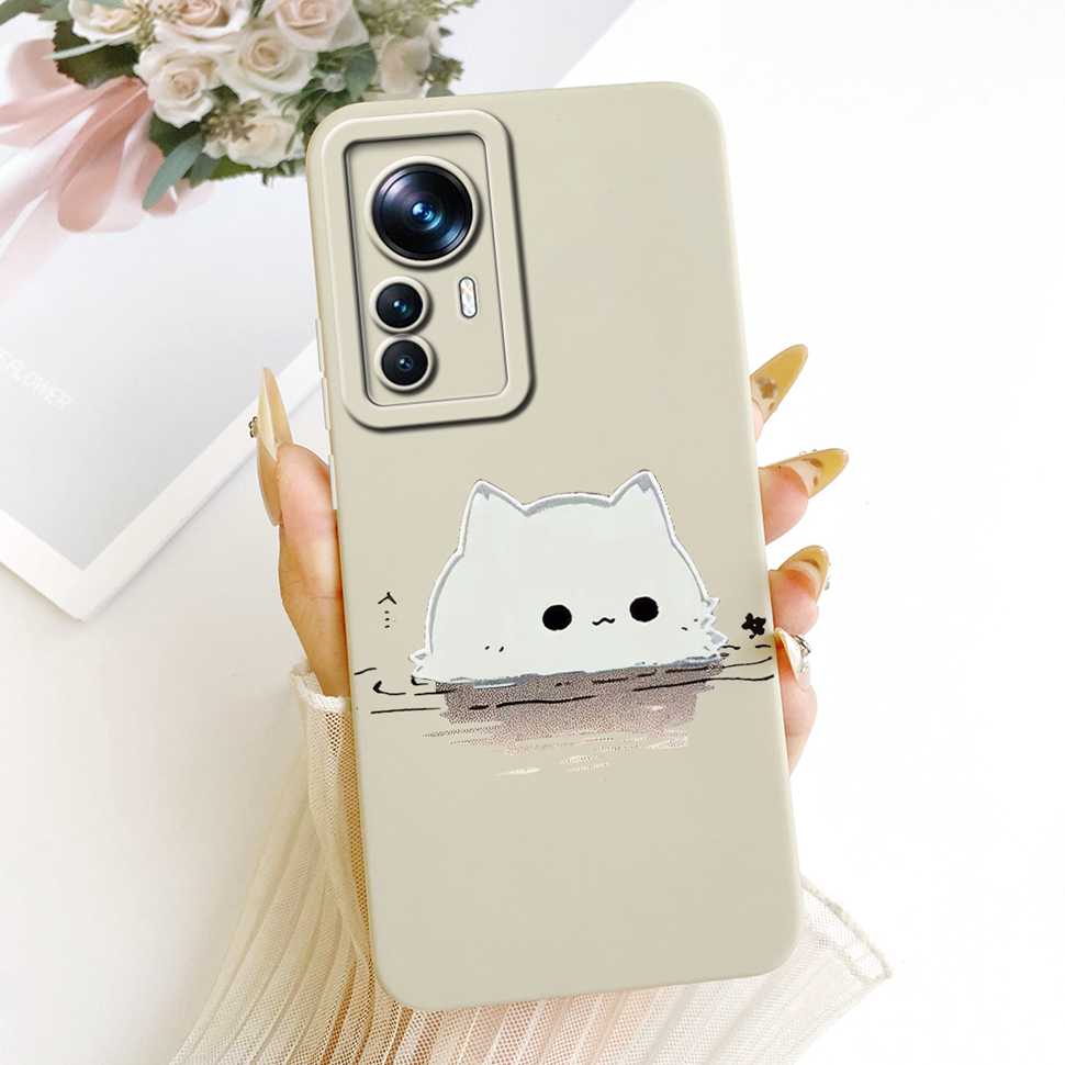 For Xiaomi Mi 12T Case 22071212AG Simple Style Popular Print Silicone Back Cover For Xiaomi Mi 12t Phone Cases Bumper