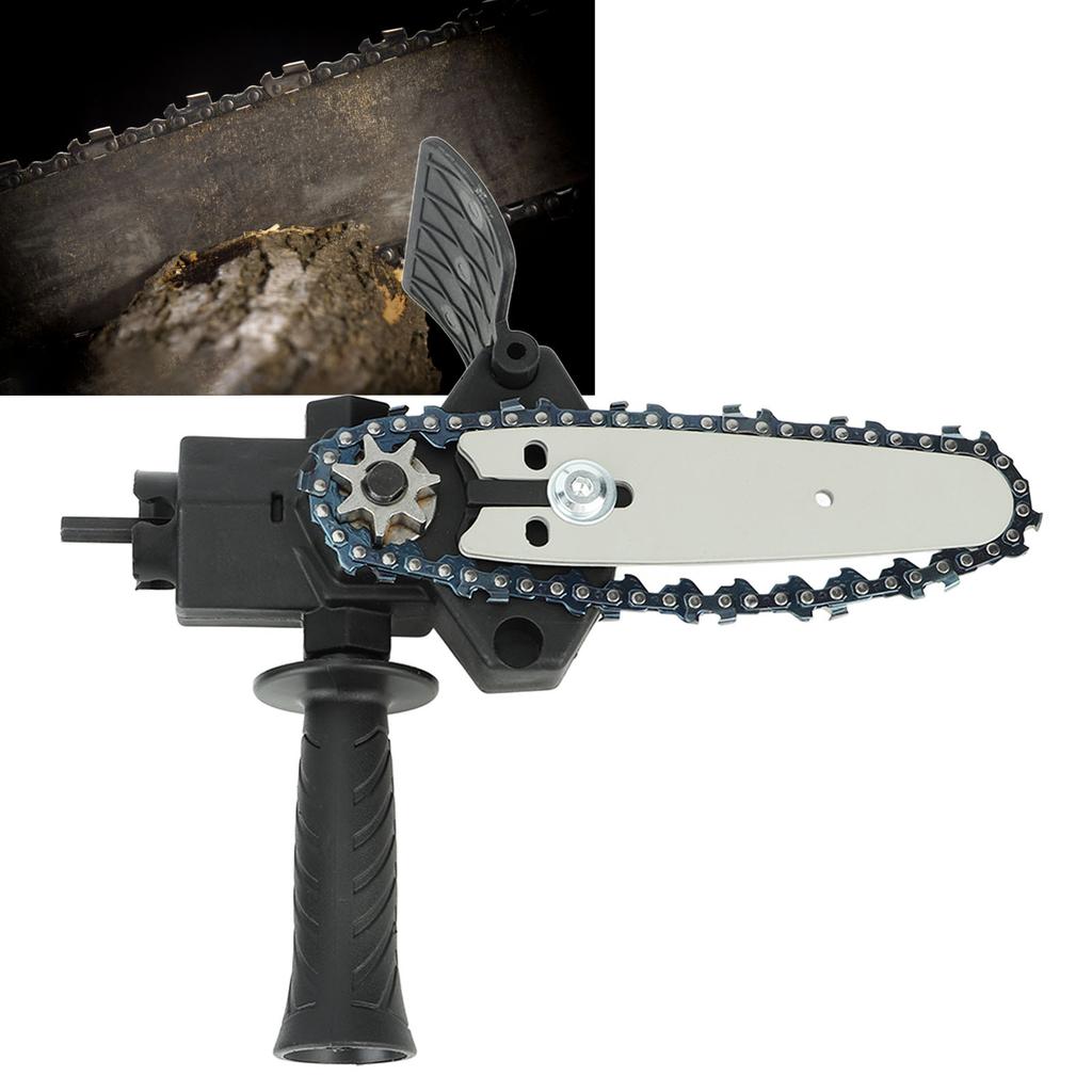 Chainsaw Attachment Electric Drill Modified To Chainsaw Attachment One Handed Electric Chain Saw for Wood Cutting