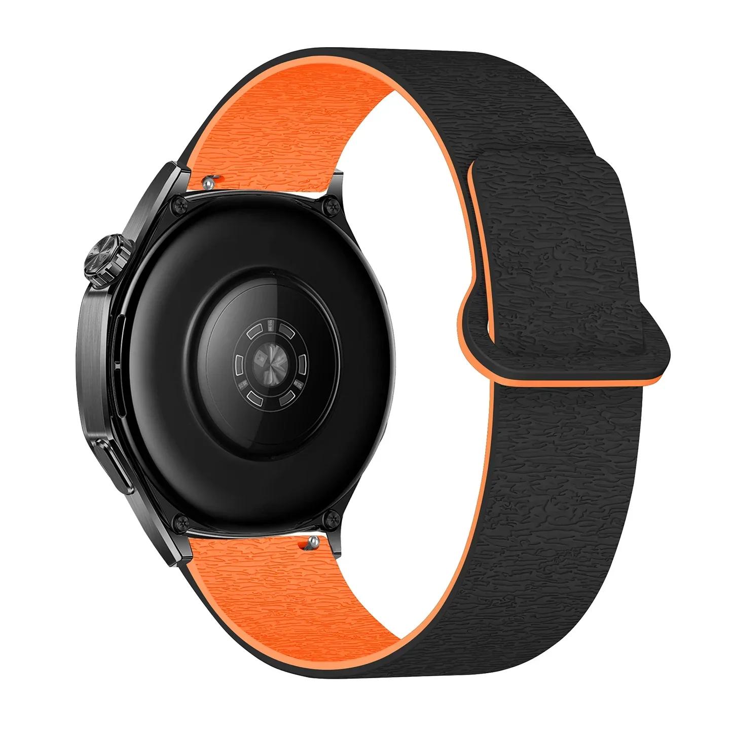 

Силиконовый магнитный ремешок 18/20/22 мм Для Samsung Galaxy Watch 4/5/6/7/Gear S3/Active2 Ремешок Для Huawei GT6 4 Для Garmin Venu 3S 2S 20mm watch band
