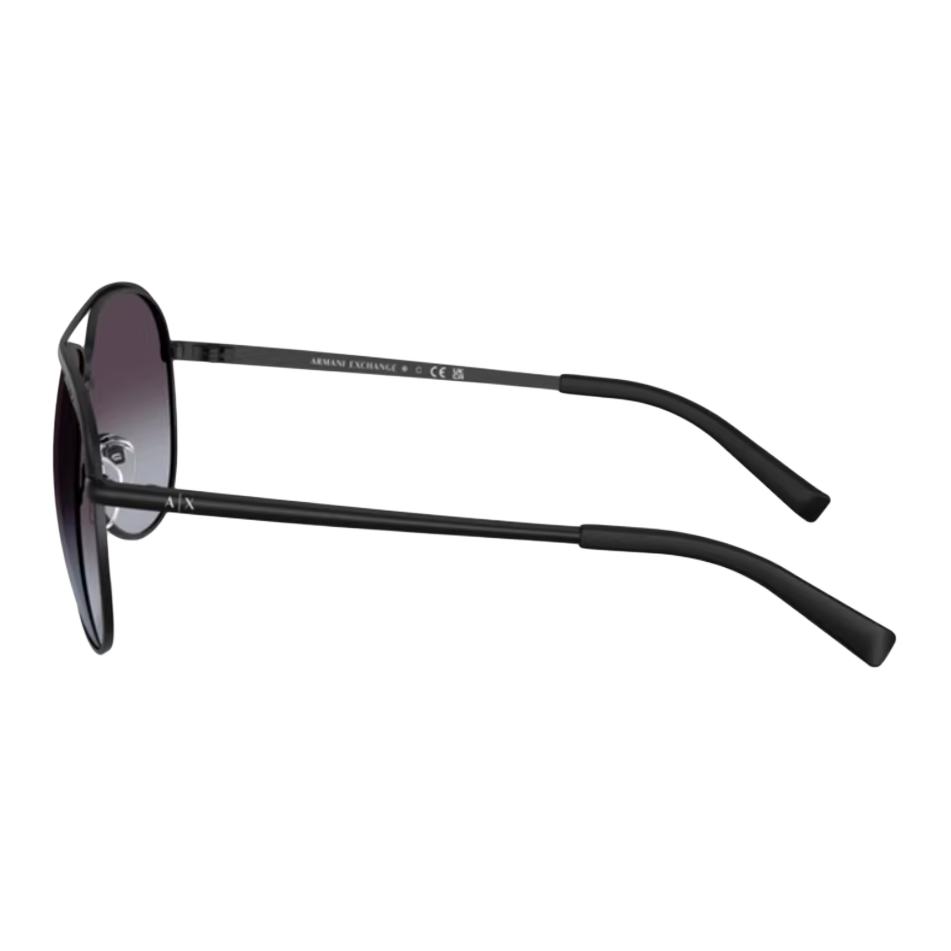 Emporio Armani Occhiali da sole in lega stile pilota Unisex Occhiali da sole Neri AX200260008G