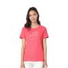 Asics Maglia Girocollo con Logo Stampato a Maniche Corte Top da Donna Rosa Fluorescente 2012C841-700