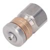 Pressure Washer Nozzle Stainless Steel Brass Compact Mini Drain Sewer Nozzle for Hot and Cold Water 5000 PSI G3 8in