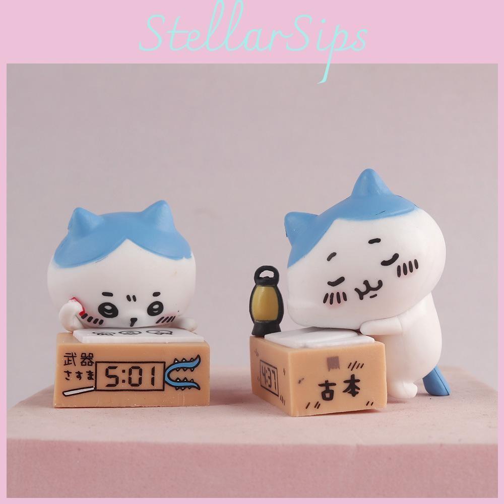 Pvc Chiikawa Action Figures Model Toy Cartoon Desktop Decoration Ornament Gifts