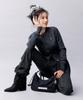 Nigaennikol Shirring Layered Skirt Pants_Charcoal