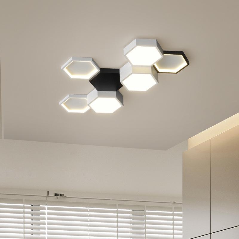 Modern Geometric Ceiling Light for Living Room, Study, or Bedroom – Minimalist and Romantic Design