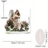 Angel Fairy Reading Decor, Floral Accents, Colorful Attractive Sign Ornament, for Porch Entrance Cabinet Bookshelf Bedroom Home Decoration, Home Tabl