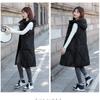 Women's Autumn and Winter Solid Color Hooded Loose Thickening Warm Sleeveless Vest Women's Jacket