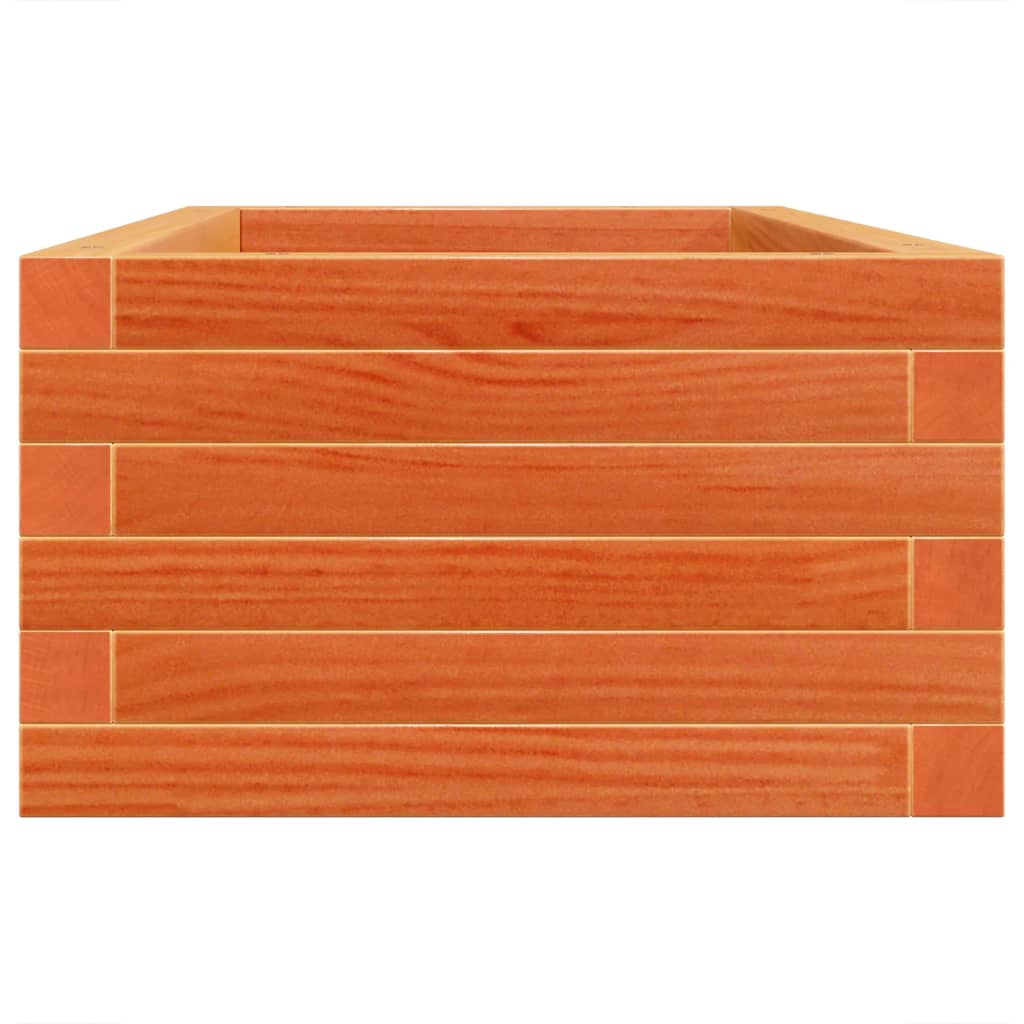 Plant Pot Wax Brown 90 X 40 X 23 Cm Solid Pine Wood