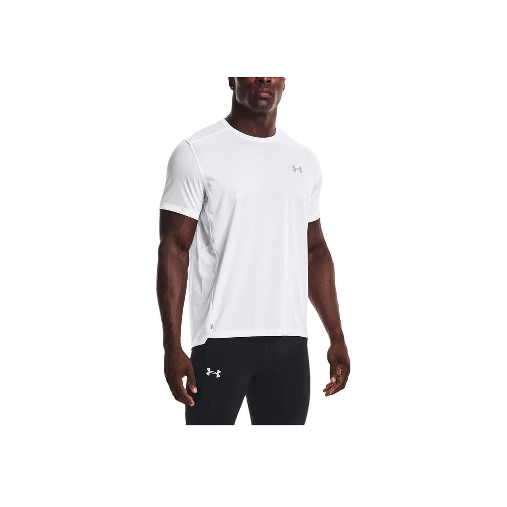Under Armour UA Speed Stride 2.0 Solid Crew Neck Short Sleeve T-Shirt Men Tops White 1369743-100