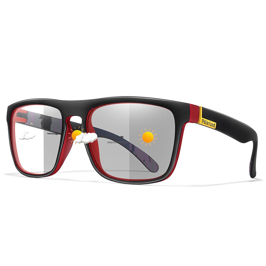 Fashion Polarized Color Changing Cycling Sunglasses Men Night Vision Car Driving Sunglass Dirt Bike Motorcycle Glasses