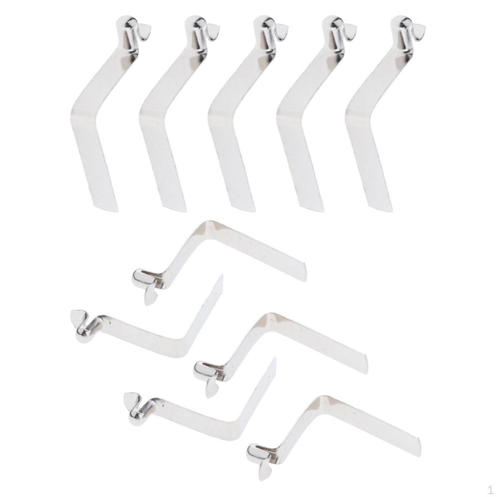 10 Pieces Paddle Spring Clips Tent Pole Push Button Awning Accresories Locking Tube Pin
