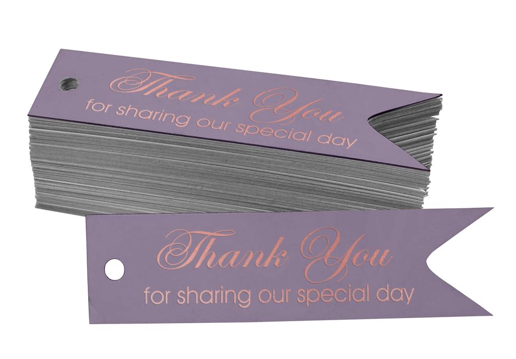 Inkdotpot Gold Foil Paper Hang Tags Thank You For Sharing Our Special Day Bridal Shower Favor Tags 100