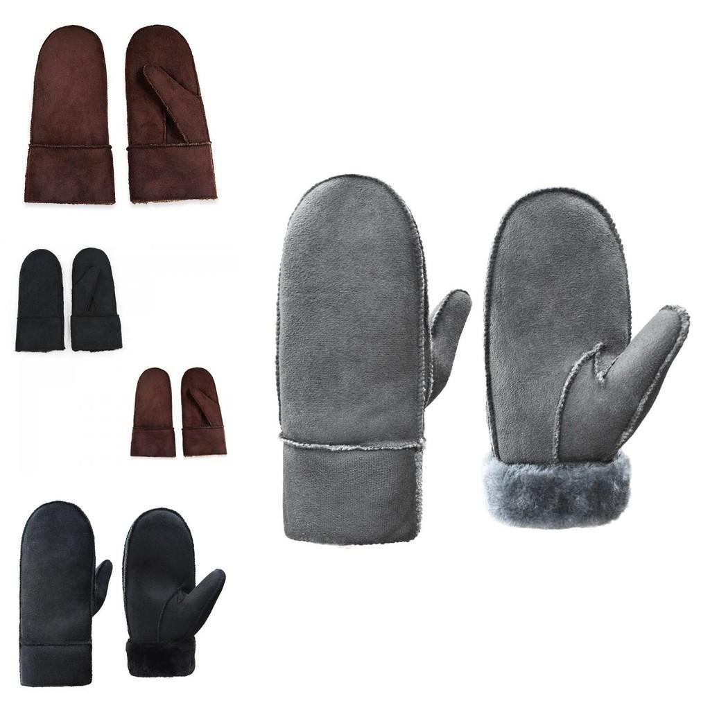 Stylish And Warm Winter Gloves For Men Made Of Thick Faux Leather And Fleece