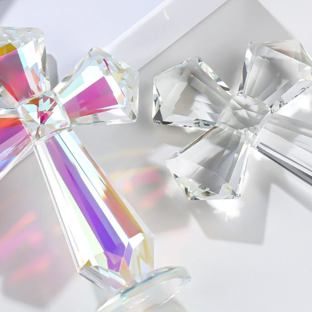 Handmade Crystal Cross Ornament AB Color Crosses Figurine Christian Cross Crafts  Birthday Gift