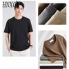 HNXC Cotton Short Sleeve T-shirt Men's Fashion Loose Half Sleeve Shirt Printed Compassionate Shirt