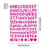 0.5inch Alphabet Stickers Small Size Greeting Cards Decorative Letter Stickers for Clipping Books