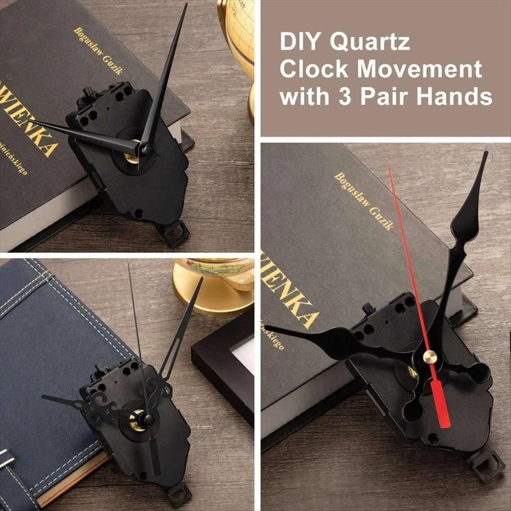 DIY Quartz Clock Parts with 3 Pairs of Hands Clock Kit Clock Movement Clock Accessories