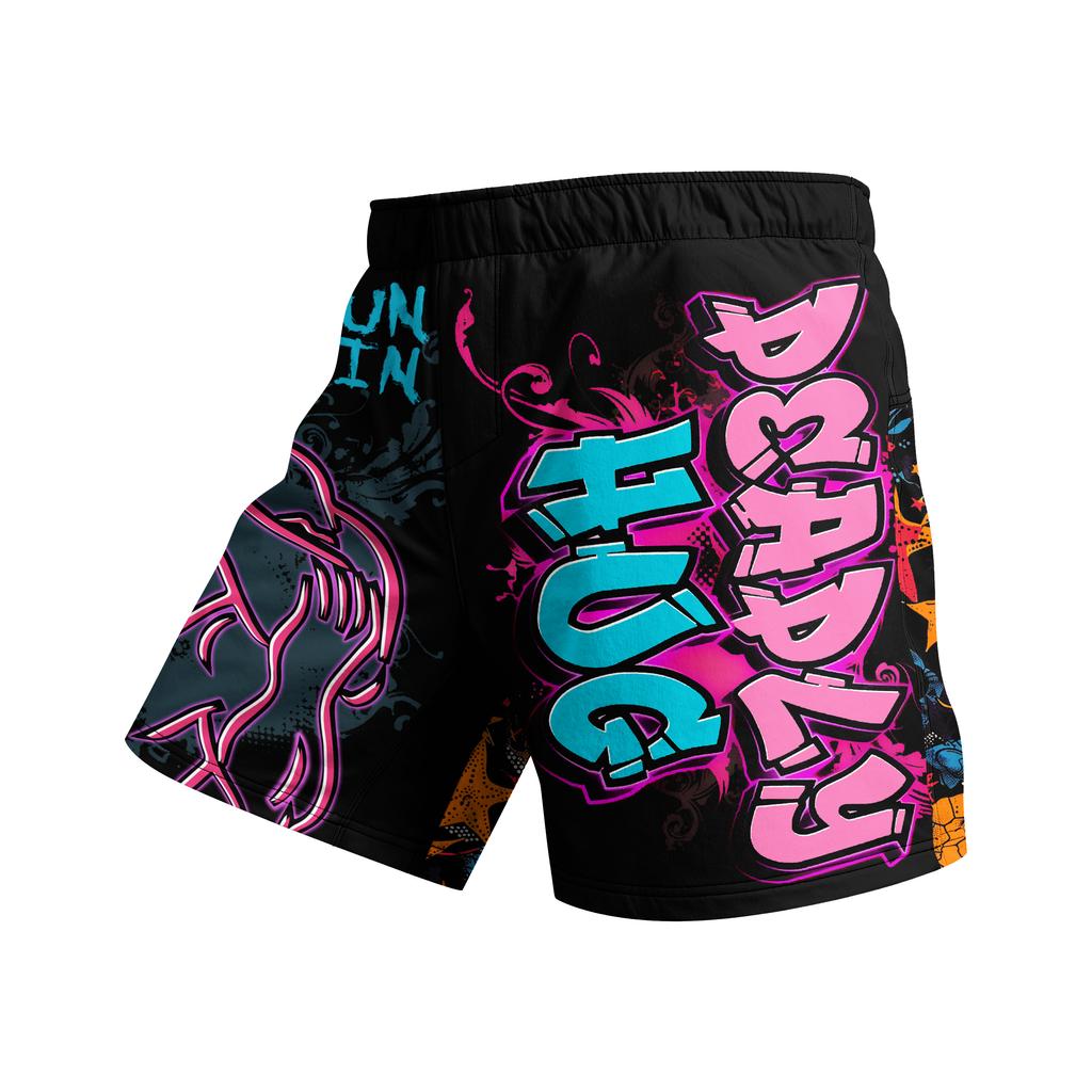 Cody Lundin Nye Designs Specialfremstillede Kortærmede Polyester Strækbare Rash Guards Shorts MMA BJJ Sæt Med Elastisk Linning