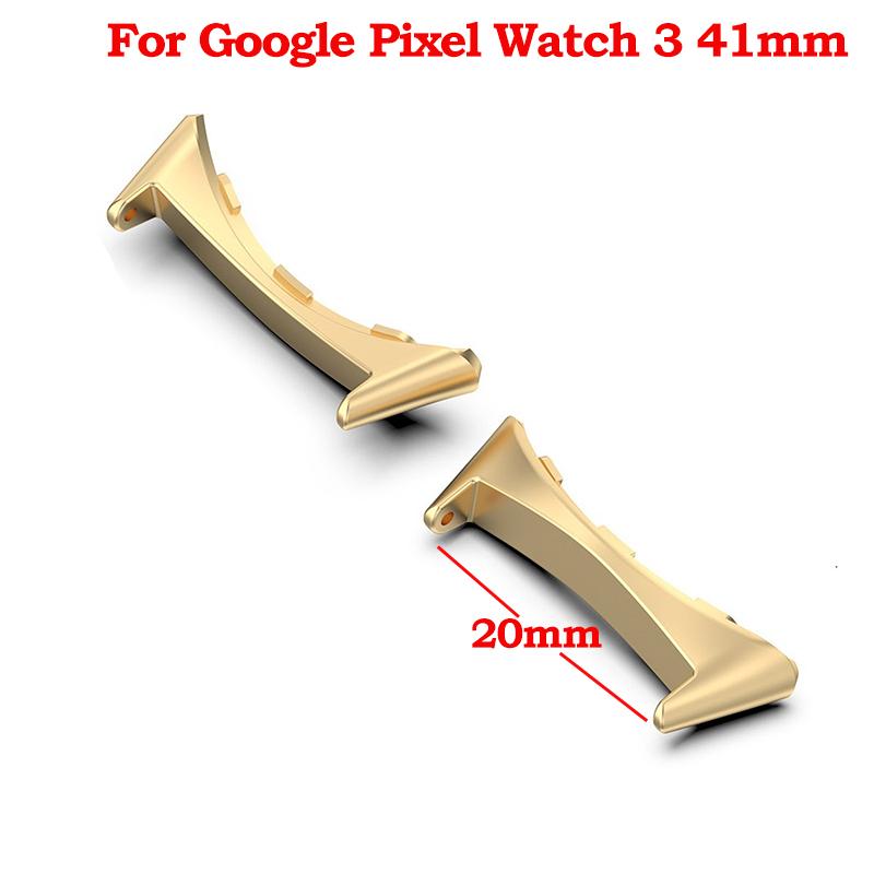 2pcs Watch Strap Connector Adapter For Google Pixel Watch 3 41mm 45mm Accessories Metal Smartwatch Adapters Replacement