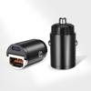 Cargador de coche de 30 W, cargador rápido USB QC 3.0, carga rápida tipo C, adaptador de carga PD, toma de mechero, cargador de teléfono móvil