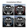 Suitable for Dodge Carbon Fiber Texture Steering Wheel Cover, Segmented Quick-Release Style, for Models Such as Charger, Durango, Hornet, Attitude