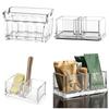 Durable Plastic Teas Coffee Pods Holders Moisture Proof Design Easy Cleaning Delicate Teas Bag Dispenser For Home Use