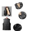 Winter Men Thick Warm Fleece Vest Coat Male V Neck Single Breasted Vest Casual Male Clothing Outerwear