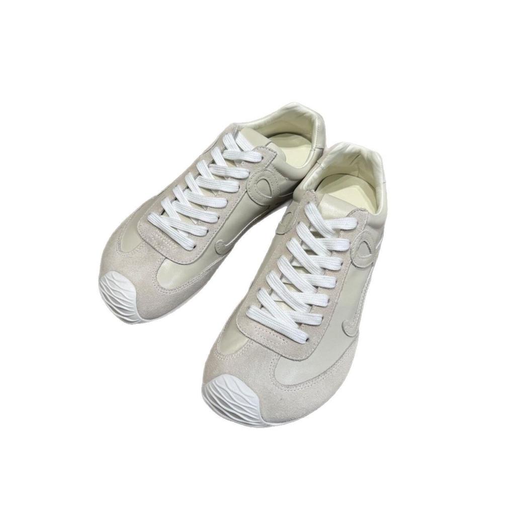 Cowhide Version~ Genuine Leather Retro Niche Casual Shoes Inner Height Increase Lace-up Dexun Shoes Versatile Forrest Gump Board Shoes Women's Tide