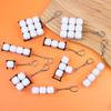 Relaxing Diy Keyboard Keychain Keycap Keys Button Finger Keyboard Cap 1/2/3/4/9Keys Relief Stress Clicker Toy Child Adult