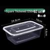 CIBO Disposable Rectangular Meal Prep Containers with Lids
