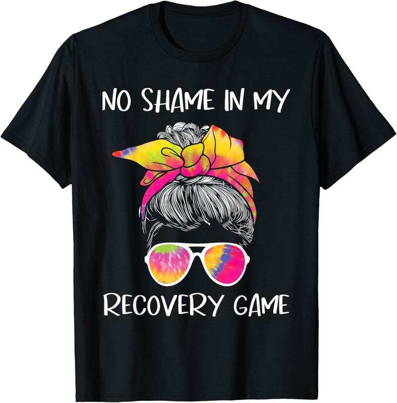No Shame In My Recovery Game - Sobriety QVQV NA Anniversary Unisex T-Shirt XXL