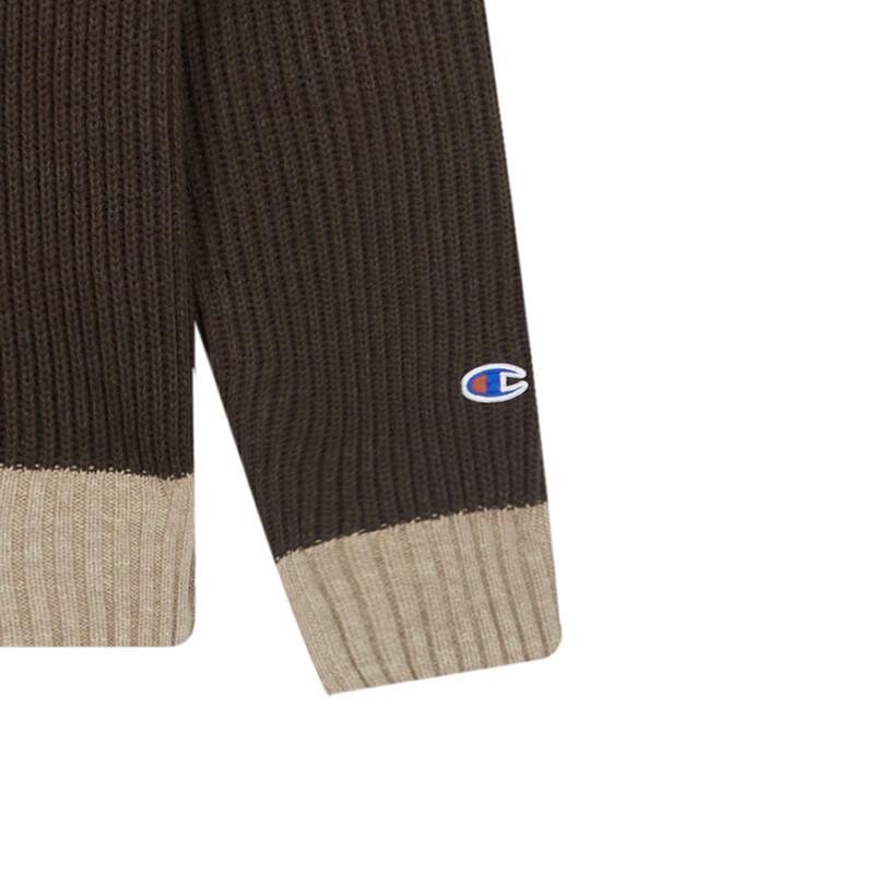 Champion Men's Color Block Crew Neck Knitted Sweater