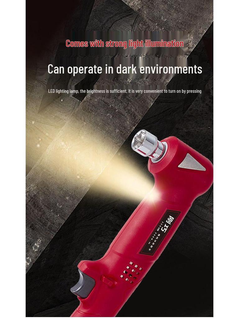 Coincident Electric 90° Ratchet Wrench with Lithium-Ion Battery