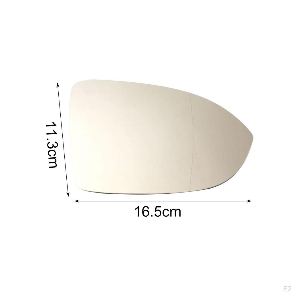 Right Side Heated Mirror Glass, 5H0857522 Wear Resistant Sturdy Parts Replace for Golf R