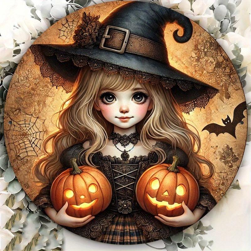 2D Flat Hanging Decorative Metal Sign Hand Painted Art