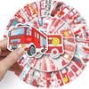 50Pc Skateboard Stickers Fire Truck Stickers Cool Skateboard Extreme Sports Stickers Trolley Case Guitar Mug Notebook Trend Stickers