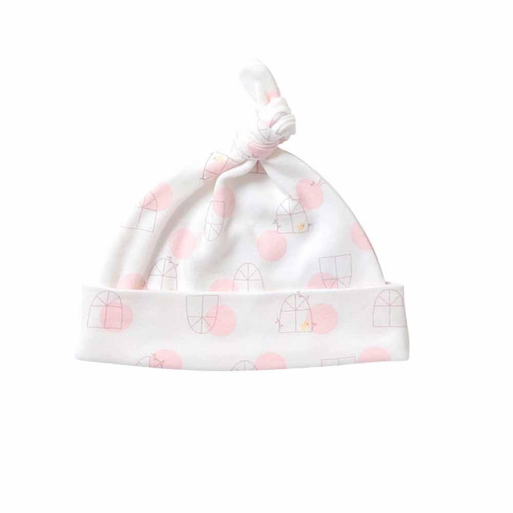 

de Made in Japan Smooth Birdcage Pattern Baby Hat Newborn Baby Cotton Hat Cap Cute Boys Girls Stylish Material for Winter [Creme Coco] 100% 40-42cm