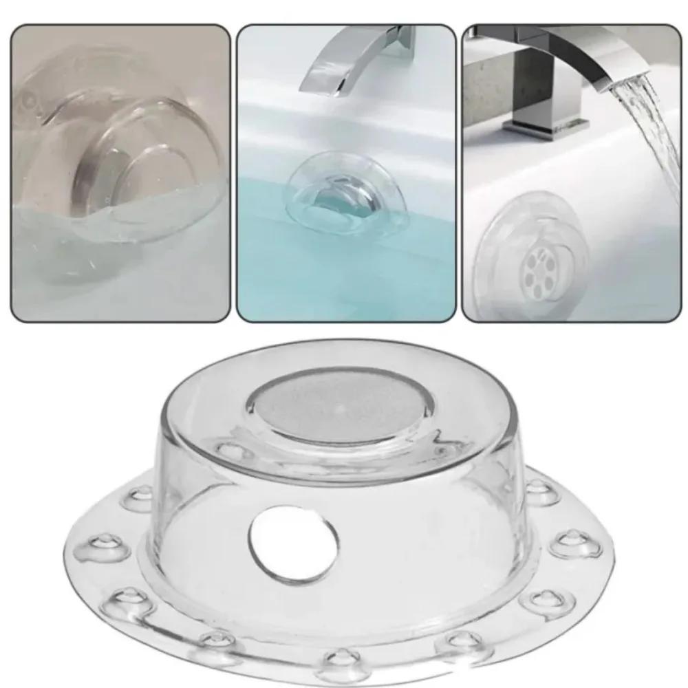 PVC Bath Overflow Drain Cover Anti-overflow Bathtub Tray Stopper Add Extra Inches Water for Tub Warmer Bathroom Accessories