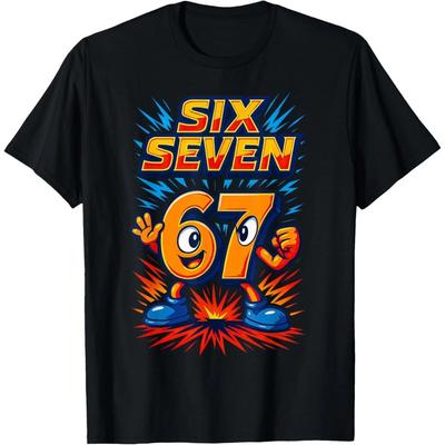Summer 67 Six Seven Cool Funny Printed T-shirt Kids T-Shirts Fashion Oys Girls Cotton Tee Italian 67 Casual Children Clothes Top