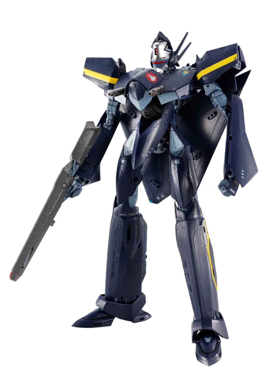 

TAMASHII NATIONS DX Chogokin Macross 7 VF-17S Nightmare Stealth Valkyrie (Gamlin Kizaki s Unit) Approx. 250mm ABS & Metal & PVC Painted Movable Figure