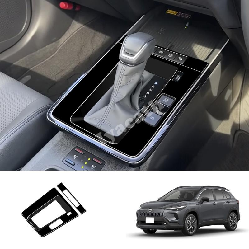 RHD For Toyota Corolla Cross 2025 2026 ABS Carbon Central Control Gear Front Water Cup Holder Storage Cover Interior Accessories