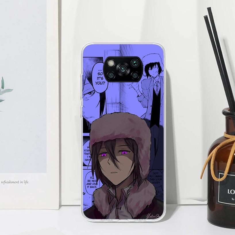 Bungo Stray Dogs Manga Phone Case For Xiaomi Poco X7 X6 X5 M7 M8 Pro F7 Ultra Redmi 15C 15 13C 13 12C 12 10 10C 10A Art Fundas P