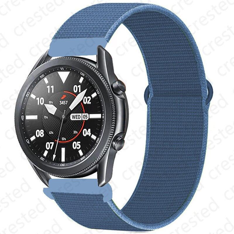 20/22mm band For Galaxy Watch 3/46mm/42mm/active 2 strap Samsung Gear S3 Frontier Sport Nylon Bracelet Huawei watch GT 2 41 45mm