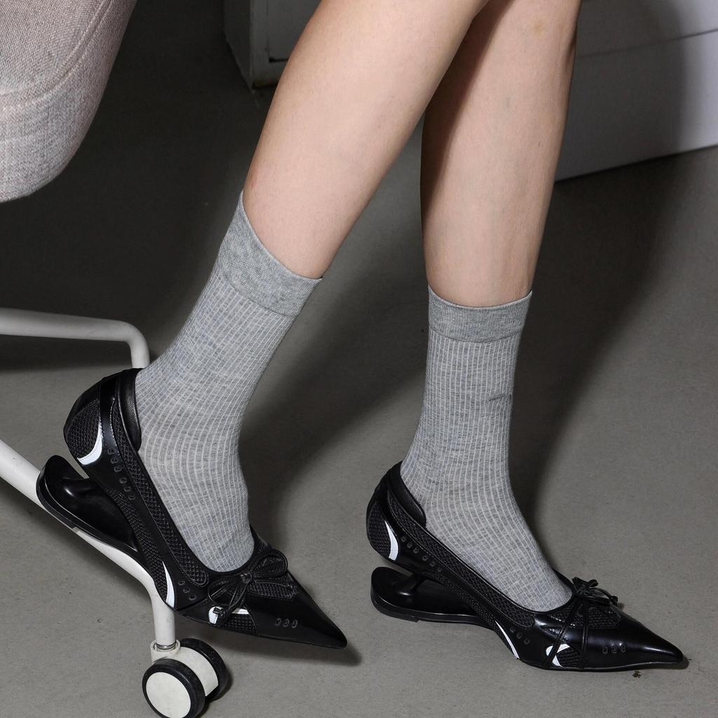 Niche Silver Pointed Special-shaped Suspension Heel Light Mouth Single Shoes Women's 2025 Autumn New Bow Mesh High Heels