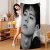 Classic Kpop Park Bo Gum Microfiber Blanket Quick Drying Beach Towels Oversized Printing Super Absorbent Pool Towel Blanket