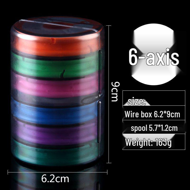 Rainbow Silicone Multifunctional Fishing Line Reel Box