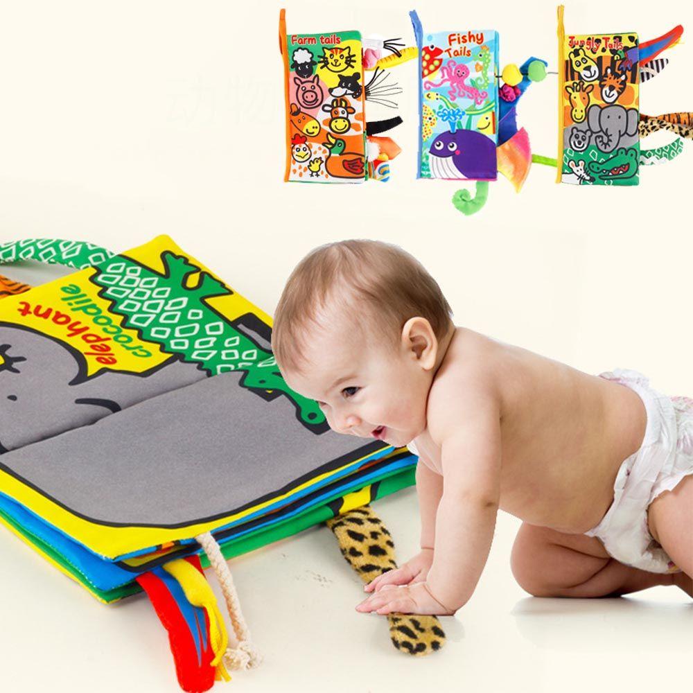 

Развивающие развивающие игрушки, детская тканевая книга, животные, хвосты, раннее обучение, растительное познание